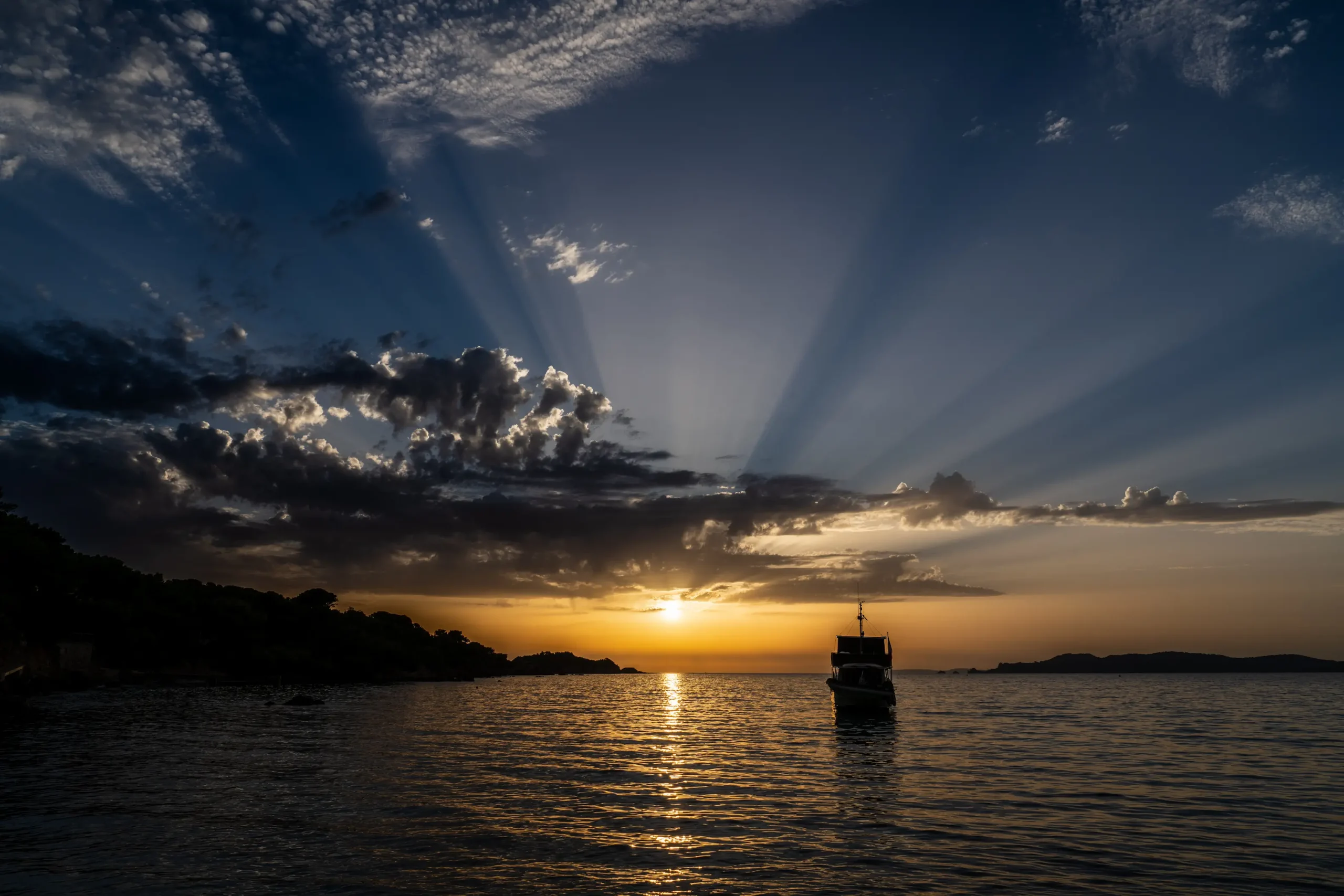 Coucher de soleil en Méditerranée